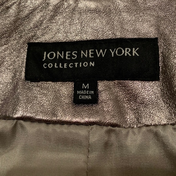 Jones New York Leather Jacket - NWOT - Picture 6 of 9